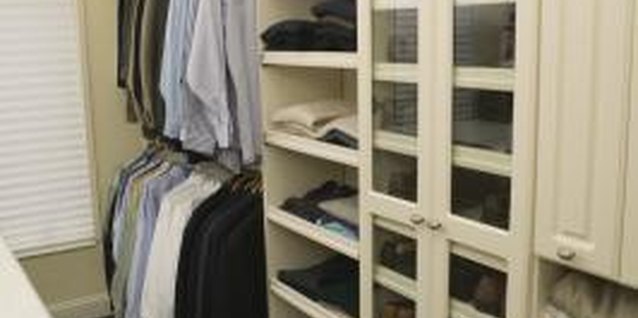 Comstock Images/Comstock/Getty Images Lining your shoe shelves properly preserves shoes and furniture alike.