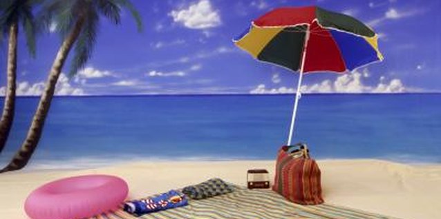 Creatas Images/Creatas/Getty Images A photo or illustration provides reference material while painting a beach mural.