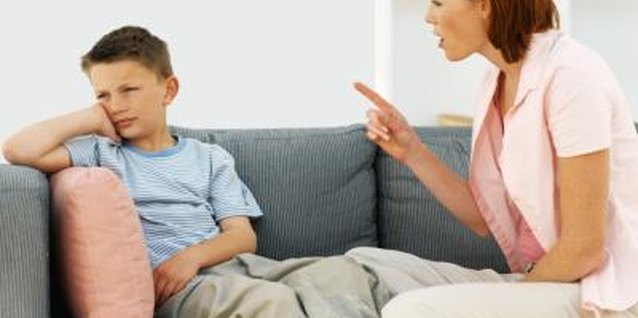 Stockbyte/Stockbyte/Getty Images Help your child understand the consequences of breaking a rule.
