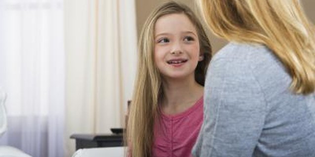Jupiterimages/Comstock/Getty Images It's essential to teach your child the difference between telling a story and lying.