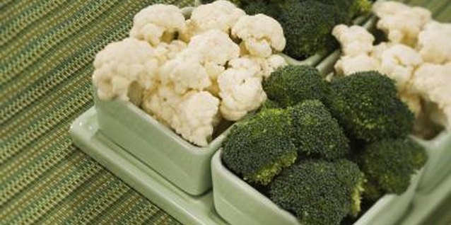 Jupiterimages/Comstock/Getty Images Broccoli and cauliflower provide potassium and folate.