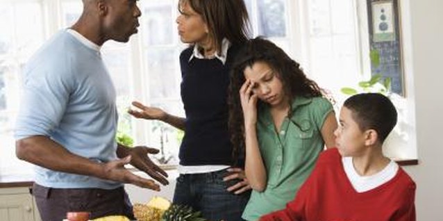 BananaStock/BananaStock/Getty Images Your husband may speak to you as if you are a child, but working to improve communication will diminish this.