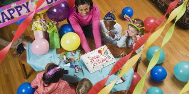 Jupiterimages/Comstock/Getty Images Put a little twist on traditional party decorations to make them fit for a monkey.