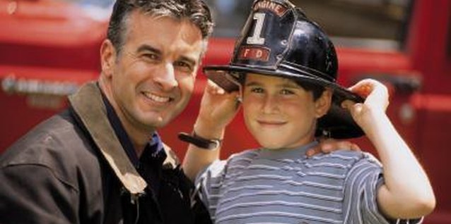 Comstock/Comstock/Getty Images A costume firefighter's hat and he's ready for adventure!