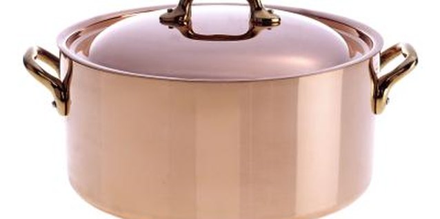 Brand X Pictures/Brand X Pictures/Getty Images Copper may develop a tarnish from lime.