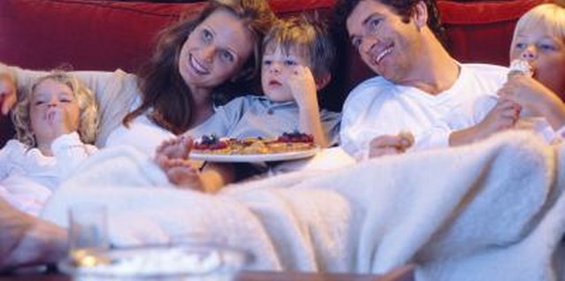 Goodshoot/Goodshoot/Getty Images Turn off the TV during dinner.