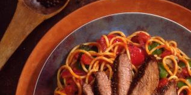 Jupiterimages/Comstock/Getty Images Transform meat cubes into a tasty stroganoff dinner.
