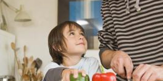 Jupiterimages/Polka Dot/Getty Images Collecting dinner ingredients is an important first step for preschoolers developing self-sufficiency.