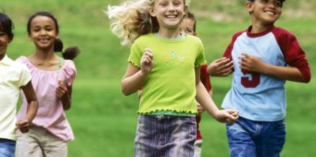 Stockbyte/Stockbyte/Getty Images Vigorous exercise, such as running, helps children with behavior problems.