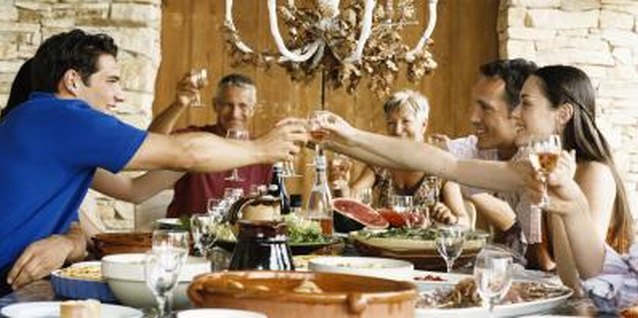 Digital Vision./Digital Vision/Getty Images A casual lunch saves you time and money.