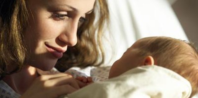 Photodisc/Photodisc/Getty Images Mom's voice helps calm and soothe a fussy newborn.