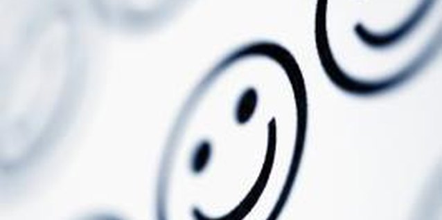 Medioimages/Photodisc/Photodisc/Getty Images Smiley faces are only one of hundreds of emoticons teens use on Facebook.