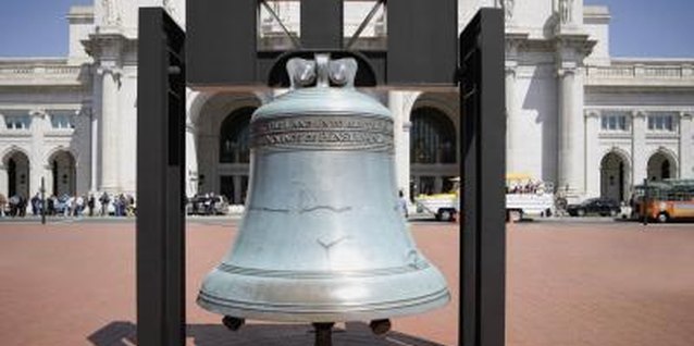 Medioimages/Photodisc/Photodisc/Getty Images Make an imitation liberty bell -- What a great Independence day activity!