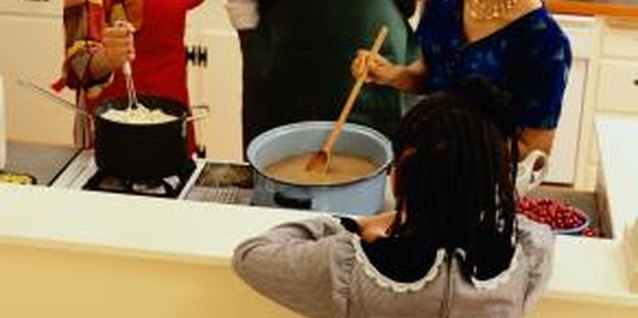Ryan McVay/Photodisc/Getty Images Judging by the smiles, this cook did not substitute baking powder for corn starch in her gravy.