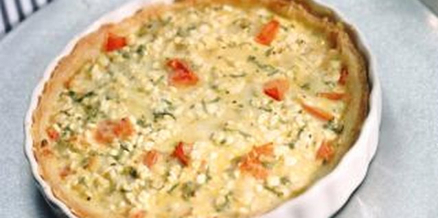 John Foxx/Stockbyte/Getty Images Frozen broccoli combined with eggs and cheese makes a nutritious quiche to serve to your family.