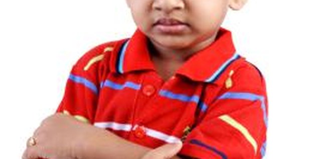 Visage/Stockbyte/Getty Images Consider an appropriate punishment for your toddler's behavior.