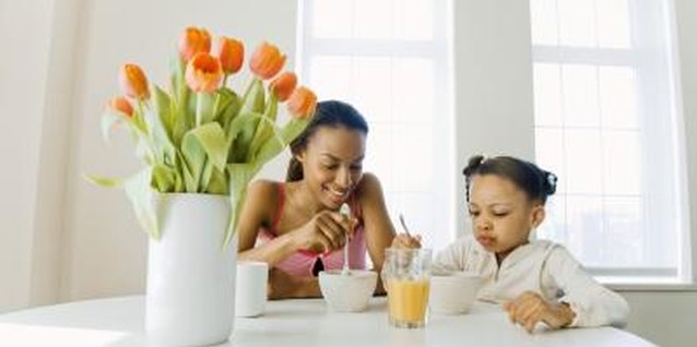 Jupiterimages/Creatas/Getty Images Planning ahead for a quick breakfast keeps the morning routine on track.