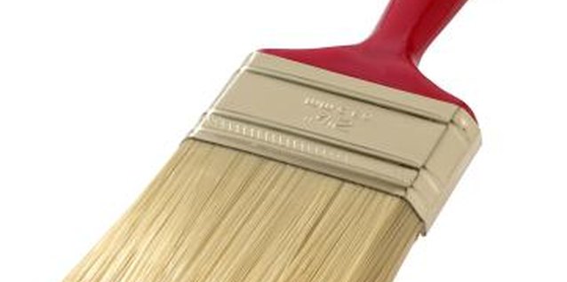 Brand X Pictures/Brand X Pictures/Getty Images You'll get the best latex paint results with new, synthetic-bristle brushes.