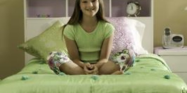 Photodisc/Photodisc/Getty Images Lime green is a bold, fresh color for a girl's bedroom.