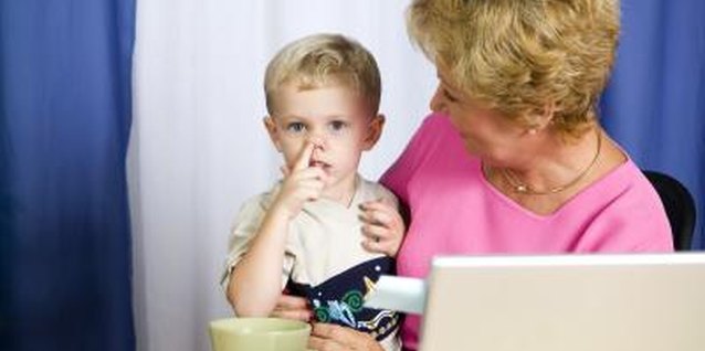 Liquidlibrary/liquidlibrary/Getty Images Politely remind your toddler to stop consuming his boogers.