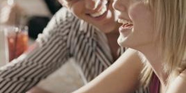 Polka Dot Images/Polka Dot/Getty Images Laugh together during your date to bring out the sparkle in your eyes.