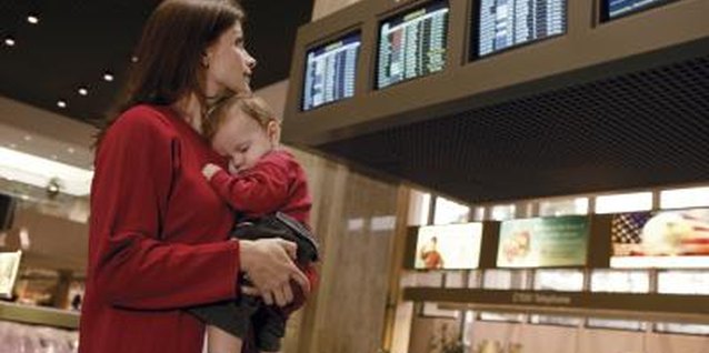 Comstock Images/Comstock/Getty Images Allow extra time when traveling with a toddler.