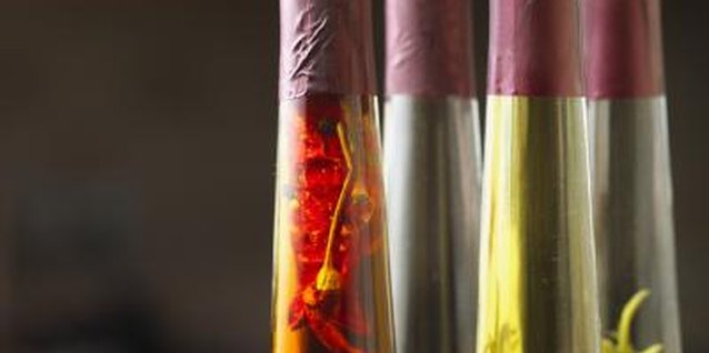 Stockbyte/Stockbyte/Getty Images Infused olive oils are decorative, but can pose health risks.