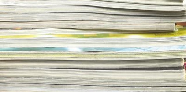 Brand X Pictures/Brand X Pictures/Getty Images Magazines provide vividly colored paper for collage-style wall art.