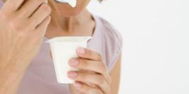Jupiterimages/Pixland/Getty Images Yogurt is rich in calcium, vitamin D, protein and the B vitamins.
