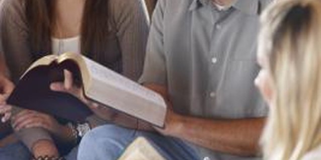 Brand X Pictures/Brand X Pictures/Getty Images Use the Bible as a reference to teach God's love.