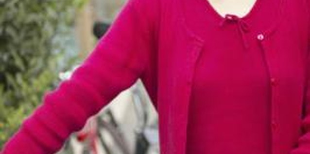 Photos.com/Photos.com/Getty Images Block a cashmere sweater to remove wrinkles.