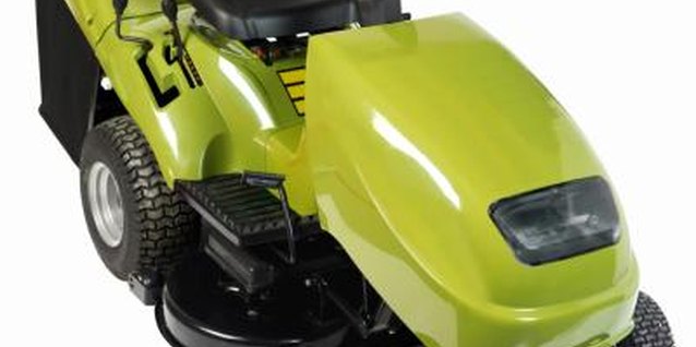 Stockbyte/Stockbyte/Getty Images A visual inspection helps you assess the mower.