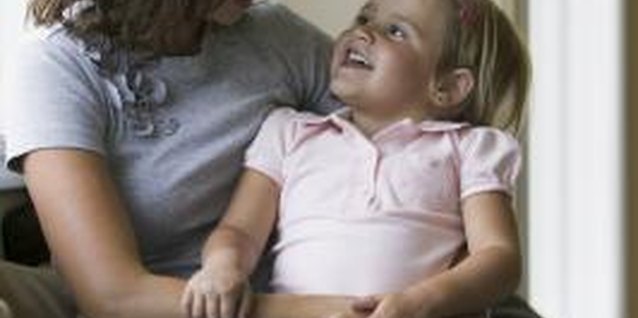 Photodisc/Photodisc/Getty Images Be patient with your child as she learns words to convey her needs.