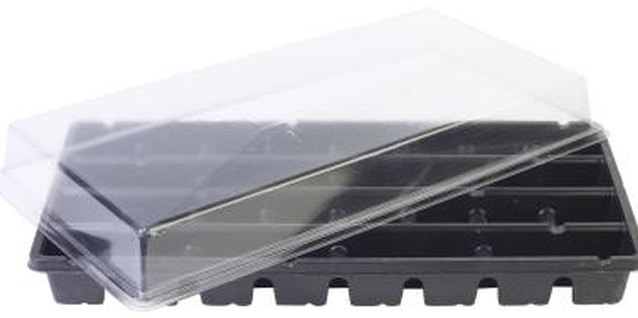Hemera Technologies/PhotoObjects.net/Getty Images Mini-greenhouses provide the proper environment for starting seeds.
