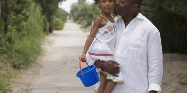 Jupiterimages/Comstock/Getty Images Teach her how to fill metaphorical buckets as she interacts with others.
