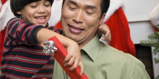 Creatas Images/Creatas/Getty Images A father will cherish a gift made by his child for years to come.