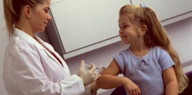 Dynamic Graphics Group/Dynamic Graphics Group/Getty Images Some immunizations aren't safe for kids allergic to eggs, but vaccines don't contain wheat.
