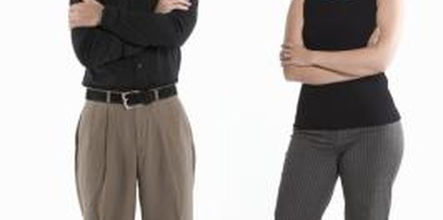 Jupiterimages/liquidlibrary/Getty Images In the battle of the sexes, men appear to be more stubborn than women.