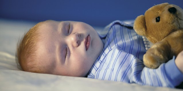 Photodisc/Photodisc/Getty Images You might use a sound machine to create noise while your child sleeps.