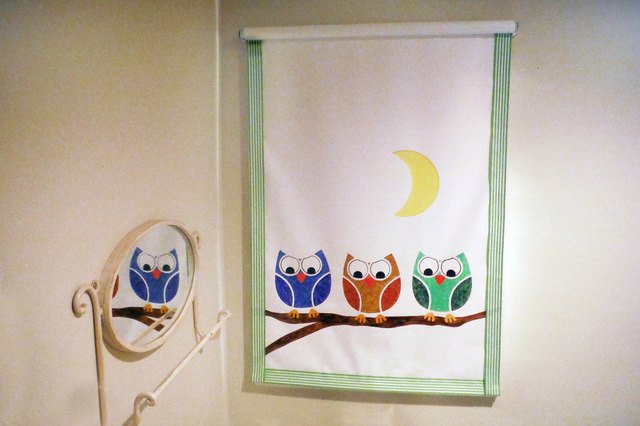 Use a stencil for a whimsical shade.