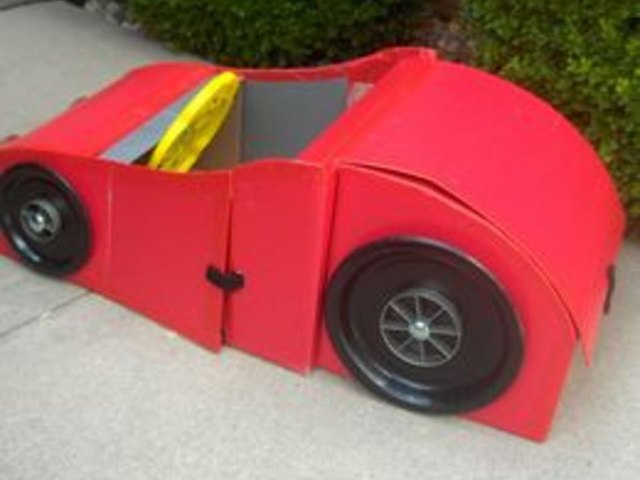 Rear view of car