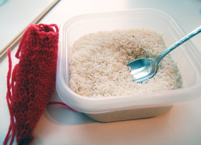 Stuff the heart with rice.