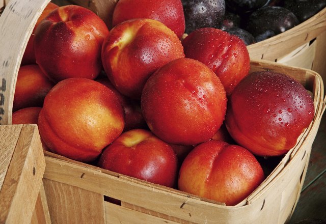 Buy the most fragrant, ripe nectarines or ripen them at home in a bag