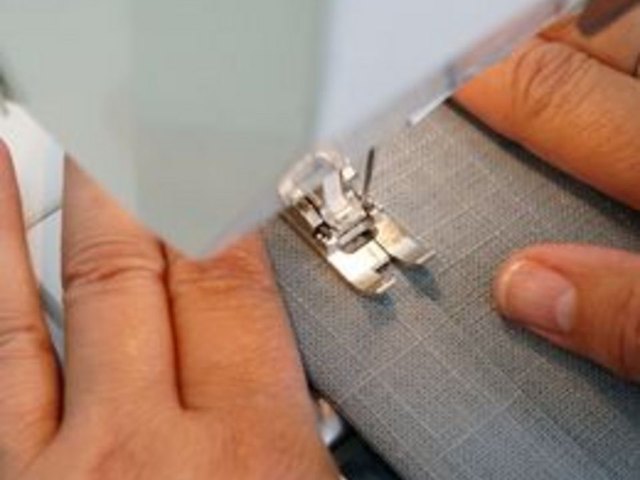 Stitch folds.