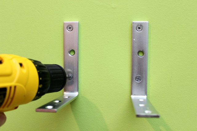 Secure L-brackets with screws