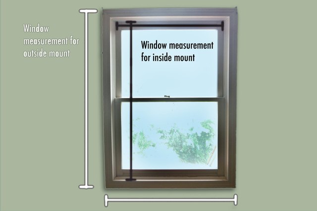 Measure the window before purchasing the roller shade.