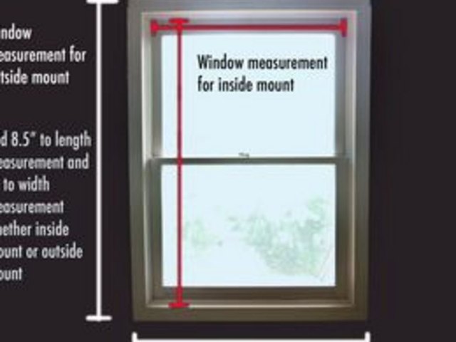 Measure the window to compute shade size and fabric requirements.