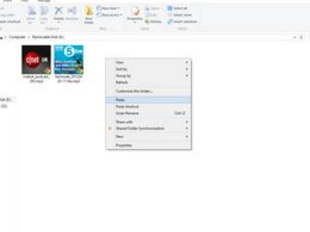 Paste the images.