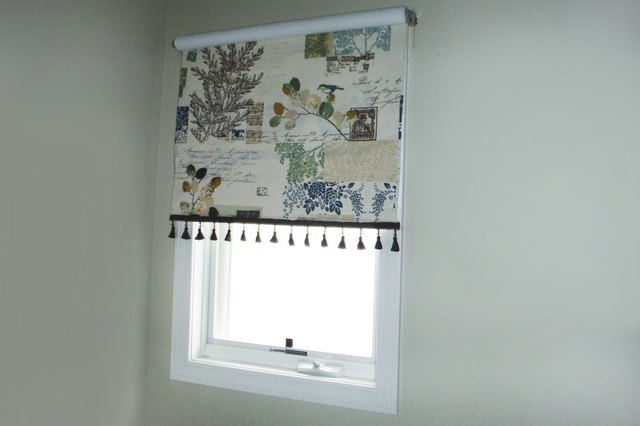 Fabric is easy to attach to shades.