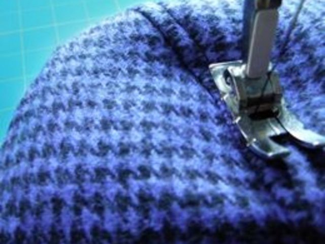 Top-stitch close to the edge.